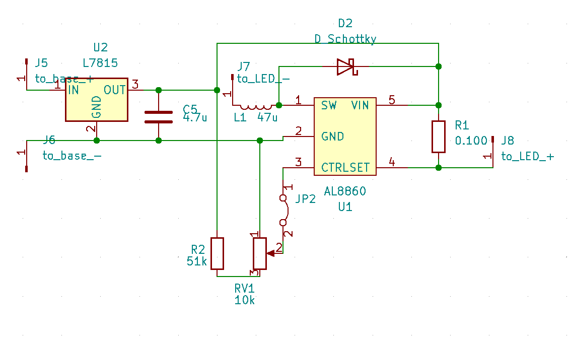 LED driver stage schematic